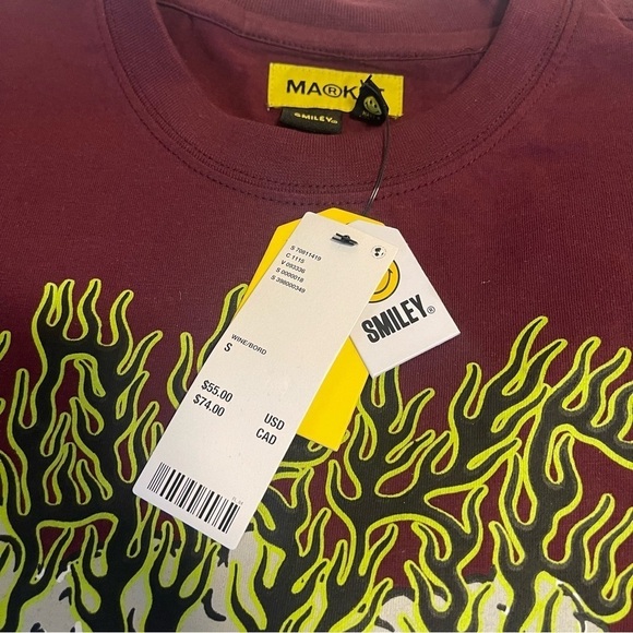 Market T-Shirt Long Sleeves Small The Alchemist Burgundy - Picture 4 of 10